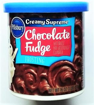 PILLSBURY Creamy Supreme 'Chocolate Fudge' Frosting Creme für Kuchen 453 gr